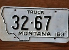 US Nummernschild Truck Lkw Montana -original-