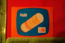 Alter Aufkleber Eiskrem Icecream Pushi 1,00