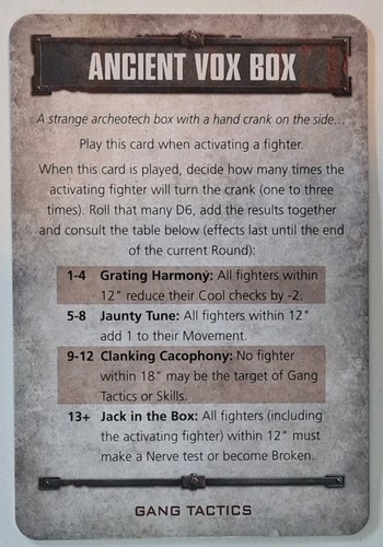 Ancient vox box promo - -,