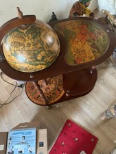 Costway Globus Bar | Barwagen - Braun, 33 cm x 41,5 cm x 57 cm