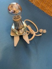 Badezimmer Lampe Klemmleuchte klein an den Spiegel zu klemmen z.B. Silber