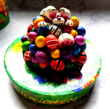 Diddl Maus Konvolut Ostereierberg aus Kunstharz in Box Sammelfigur Lineal Spiel