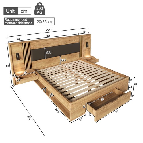 160 180x200cm doppelbett - 160/180x200cm,