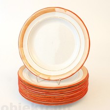 10 antike Biedermeier Steingut Teller Villeroy&Boch V&B Wallerfangen 1873-1893