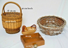 4  Ostern _ Weidekorb Henkelkorb Einkaufskorb Korbwaren  Rattankorb Holzkorb