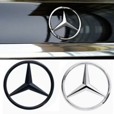 Für Mercedes-Benz 90mm Kofferraum Emblem Stern Logo Hinten Heckklappe Aufkleber