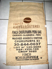Originaler alter Werbe-Plantagen Kaffee-Bohnen Sack 4 Werbung