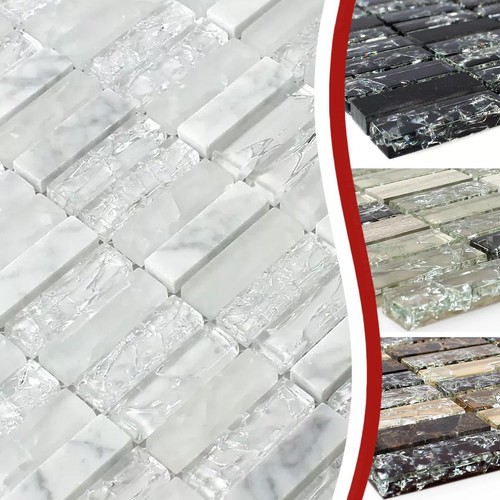 Glas naturstein mosaikfliesen - glas,