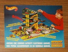 Seltene Werbung Mattel HOT WHEELS Auto-City Electronic Garage Parkhaus 1994