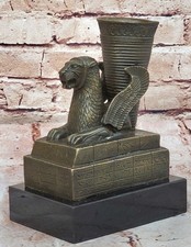 Persisch Faravahar Persepolis Kerze Halter Bronze Buchende Skulptur Statue Dekor