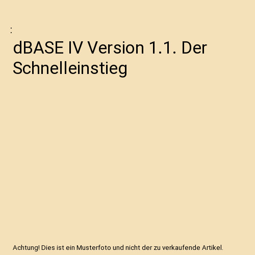 Dbase version der - iv,