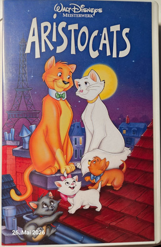 Vhs walt disneys - vhs, aristocats