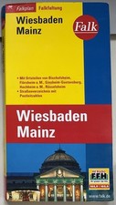 Falk City Map Plan de Ville Stadtplan WIESBADEN MAINZ 30.Aufl. Juni 2008 Patent