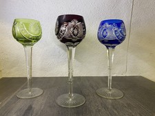 3 edle Kristall Römergläser