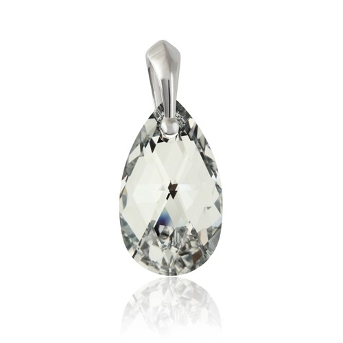 Sterling silber birne tropfen - silber,