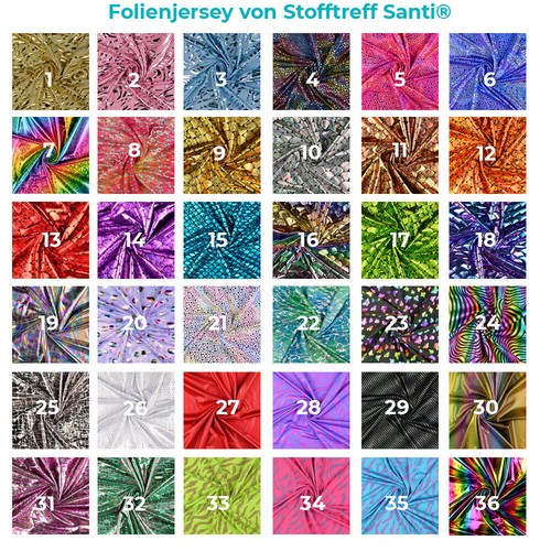 Folienjersey-Kostüme/Karneval
