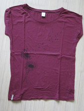 iriedaily - Dame-Shirt - T-Shirt mit Aufdruck - Größe: M - weinrot