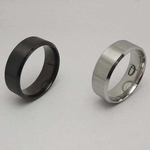 Matt edelstahlring fingerring - matt,
