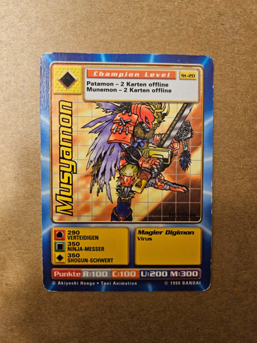 Digimon karte 1999 1st - digimon,