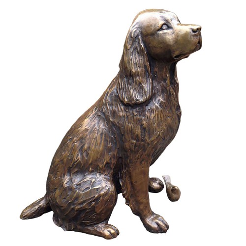 Springer spaniel statue - spaniel,