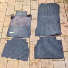 Original Fussmatten Mercedes E-Klasse W210 S210 Ripsmatten Schwarz 1996 - 2002