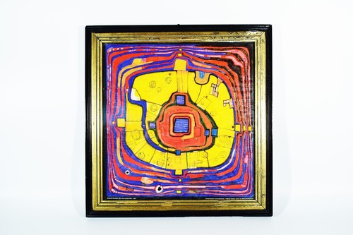 Gerahmtes hundertwasser - gerahmtes,