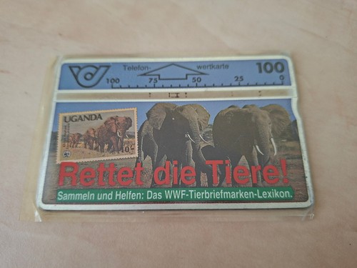Telefonkarte elefanten wwf - telefonkarte,