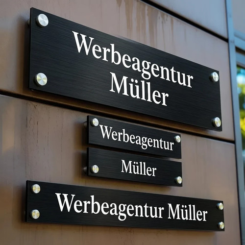 Schwarz aluminium gebürstetes - schwarz,