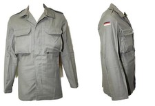 Original Feldjacke der Bundeswehr Moleskin steingrau-oliv 100% Baum