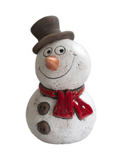 Schneemann mit Hut Schal