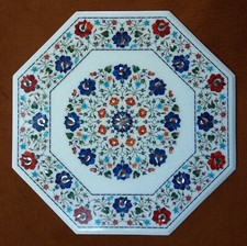 24 " Marmor Tischplatte Semi