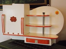 antik Wand Hänge Küchen Schränkchen Regal Schrank klein "Original 50er" Vintage