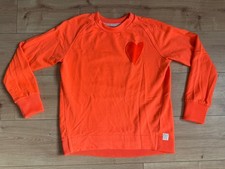 ? Marc O‘Polo Herz Hoodie Feinstrick Pullover Gr S 36/38 Sweatshirt Neon Orange