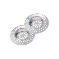 2x Abflusssieb Abfluss Sieb Haarsieb Küche Spülbecken Dusche Badewanne Edelstahl