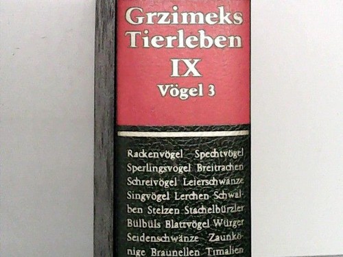 Grzimeks tierleben 9 - grzimeks, tierleben.