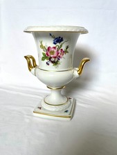 AK KAISER Porzellan Prunk-Vase Dekor Gloria mit Goldrand  Vitrinenstück