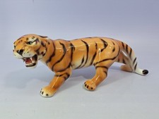 Keramik Tiger Figur made in Italy 42 cm lang