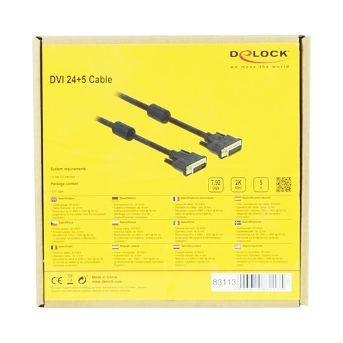 Delock dvi kabel 5 - 24+5,