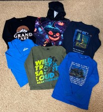 Kinder Bekleidungspaket Gr. 134/140 Junge 6 Pullover Shirts