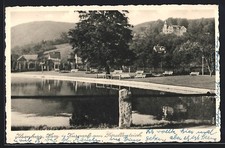 Ilsenburg, Kurpark am Forellenteich, Ansichtskarte 