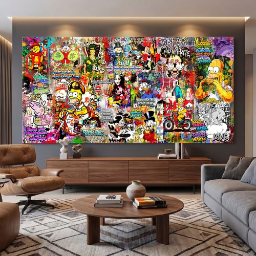 Pop art graffiti wandkunst - art,
