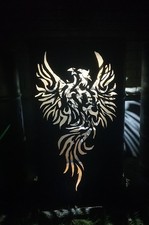 200 Liter Feuertonne / Fass / Feuerschale mit Motiv - Phoenix 