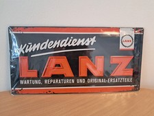 Blechschild 25x50 OVP LANZ