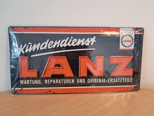 Blechschild 25x50 ovp lanz - blechschild,