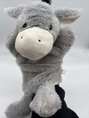 Handpuppe esel 30cm grau - 30cm,