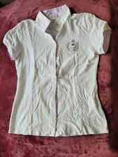 Turniershirt Turnierbluse Equiline weiß Größe XS