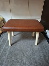 Alter Holz Schemel Hocker Fußhocker Fußschemel Fußbank Vintage