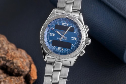 Breitling blue chronograph - breitling, b1