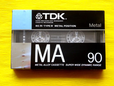 1x TDK MA 90 Metal Cassette Tape 1988-1989 + OVP + SEALED + Made in Germany +