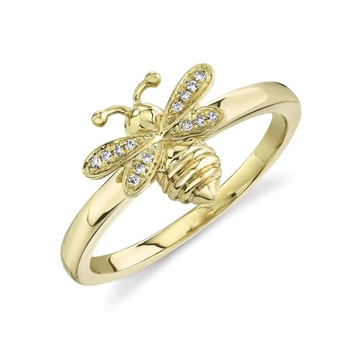 14k gelbgold diamant - 14k,